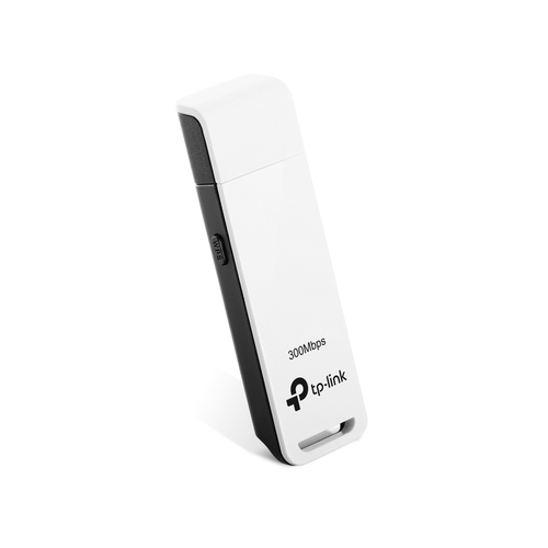 Adaptador TP-Link 300Mbps Wireless N USB Adapter, Color Blanco/negro Inalambrico USB 300 Mbit/s 10 - 90% Ce, Fcc (TL-WN821N)