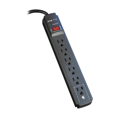 Supresor de Picos Tripp Lite, 120 Volts, 15 A, 790 J, 6 Contactos, (TLP606B)