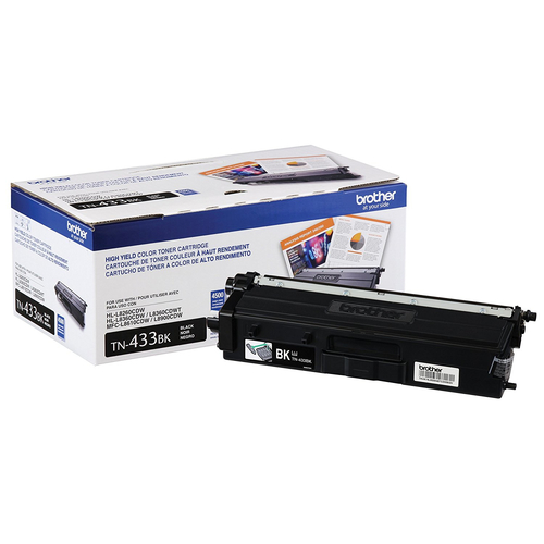 Toner Brother TN-433BK, Negro, 4500 Paginas