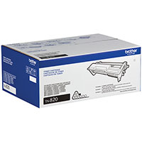 Cartucho de Toner Brother TN-820 Negro, Aprox 3000 Paginas Original