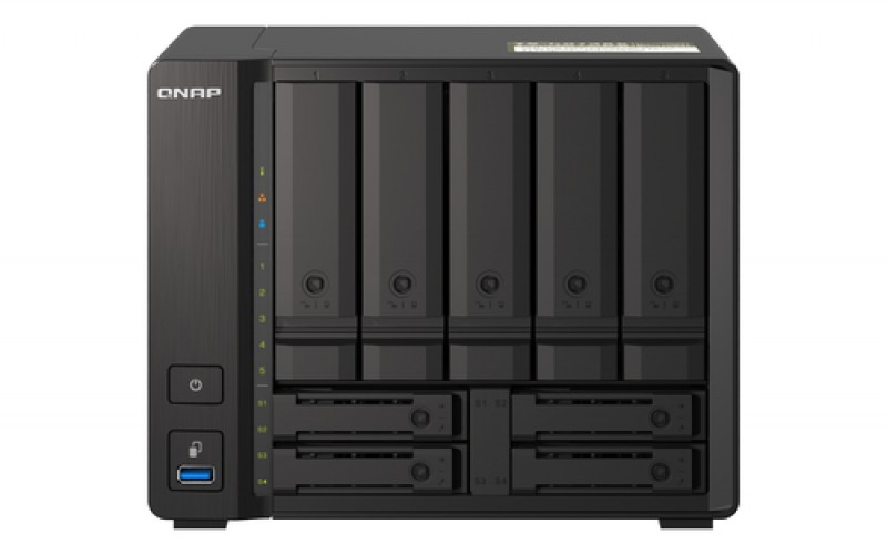 NAS Qnap TS-H973AX V1500B, 2.2 GHz, 0 TB, Bahías 9