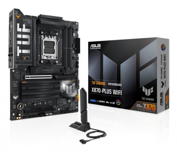 Tarjeta Madre Asus Tuf Gaming X870-PLUS WiFi, AMD AM5, DDR5-SDRAM, 192GB