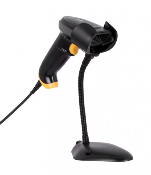 Lector de Codigo de Barras Techzone TZBESC4 Tipo De Escaneo 1D, Sensor LED, Alambrico, USB, Color Negro