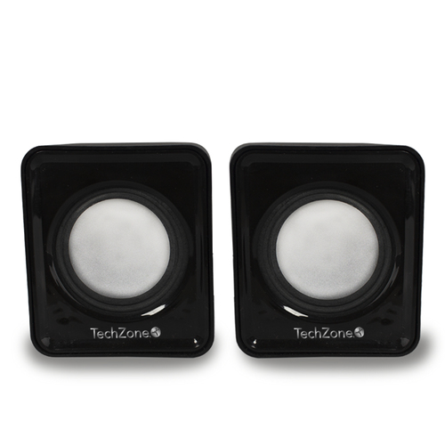 Bocinas Techzone TZBOC3.5 Potencia 6 W, Conector 3.5mm, Color Negro
