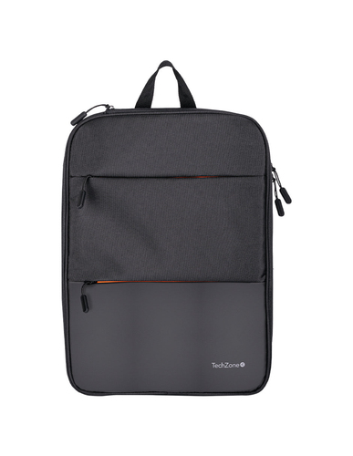 Mochila Techzone TZLBP14 Tamaño Max de Pantalla 16", Poliéster, Color Negro