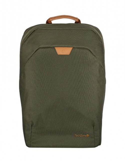 Mochila Techzone TZLBP56W-V Tamaño Max de Pantalla 15.6", Tereftalato de Polietileno Reciclado (rpet), Color Verde