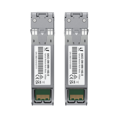 Conversor de Medios Ubiquiti UACC-OM-MM-10G-D-2 10000 Mbit/s, Multi-modo, 300 m