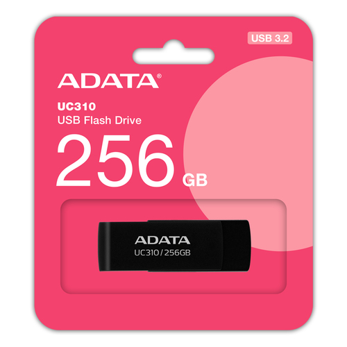 Memoria Usd Adata UC310 256GB 3.2 Gen 1 (3.1 Gen 1), Negro