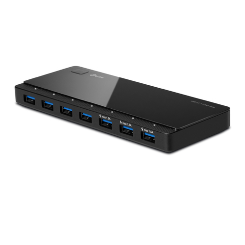 Hub TP-Link UH700 7 Puertos Interfaz USB 3.2 Gen 1, 7 USB A 3.1, 1 m, 5000 Mbit/s, Color Negro