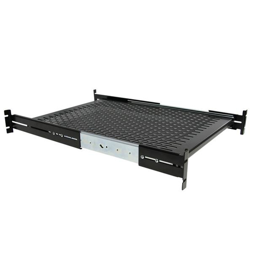 Charola Startech.com Tipo Estantería Ajustable, Color Negro, Material Acero, Peso Max. 22.7 kg, con Tornillos Incluidos, Capacidad del Rack 2U