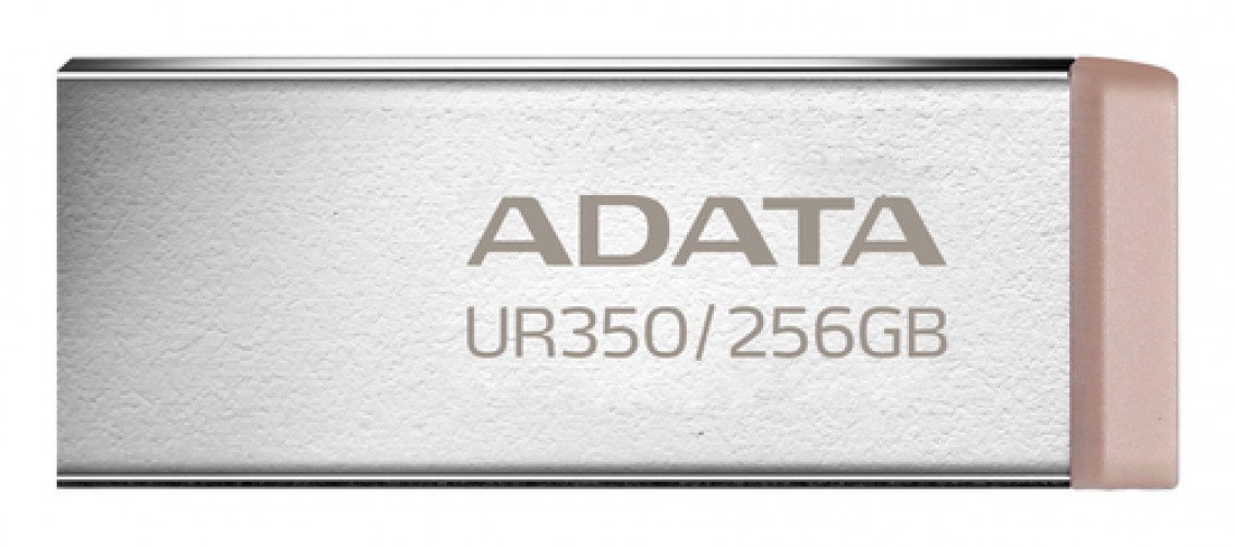 Memoria USB Adata UR350 256 GB USB Tipo A, 3.2 Gen 1 (3.1 Gen 1), Color Café, Acero Inoxidable