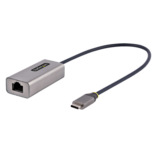 Tarjetas de Red Startech.com USB Tipo C, RJ-45 1, 5000 Mbit/s, Alámbrico, Negro, Gris