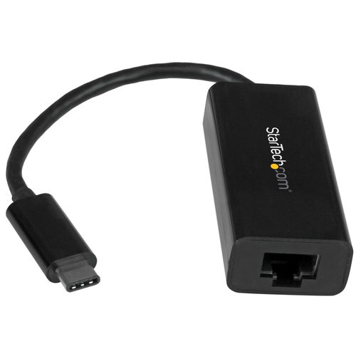 Adaptador USB-C a Ethernet Giga Bit - Negro