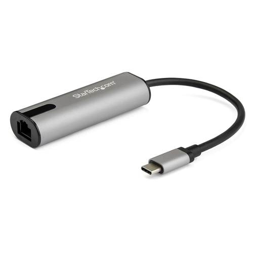 Tarjetas de Red Startech.com USB Tipo C, RJ-45 1, 5000 Mbit/s, Alámbrico, Negro, Gris
