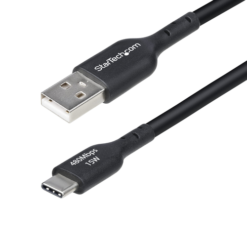 Cable USB Startech.com USB2AC4MBKE USB A a USB C, Negro