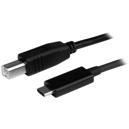 Cable USB Startech.com USB C a USB B, 480 Mbit/s, Negro