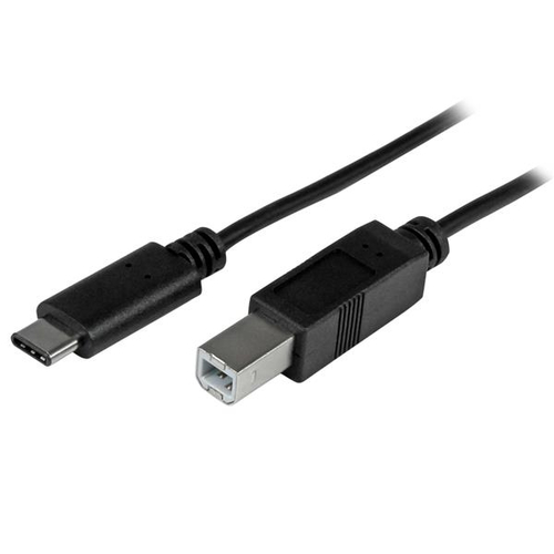 Cable USB Startech.com USB C a USB B, 480 Mbit/s, Negro