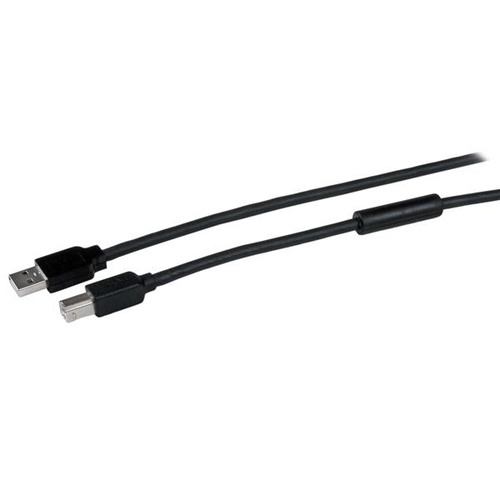 Cable USB Startech.com USB A a USB B, 480 Mbit/s, Aluminio, Negro