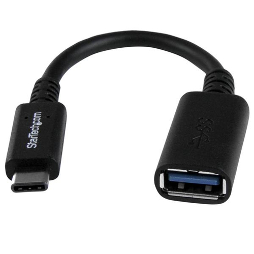 Extensor Startech.com 0.15 m, USB C a USB A, Macho/hembra, 5000 Mbit/s, Negro