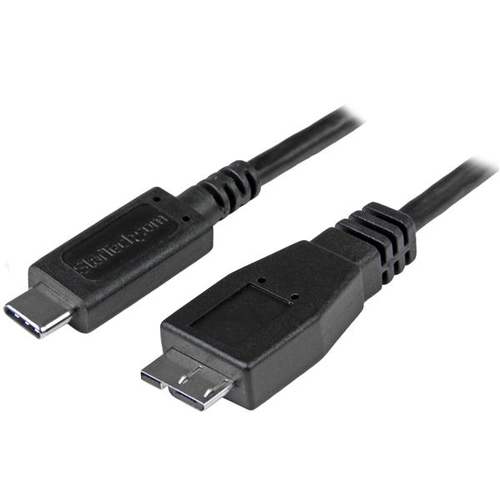 Cable USB Startech.com USB C a Micro-USB B, 10000 Mbit/s, Negro