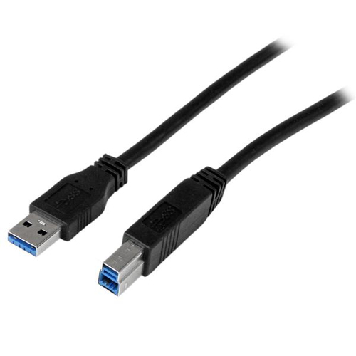 Cable USB Startech.com USB A a USB B, 5000 Mbit/s, Negro