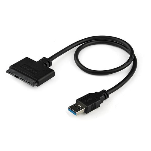 Cable Adaptador Startech USB 3.0 con Uasp a SATA III para Disco Duro de 2,5" - Cable Conversor para HDD SSD (USB3S2SAT3CB)