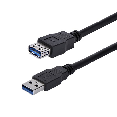 Extensor Startech.com 1 m, USB A a USB A, 5000 Mbit/s, Negro