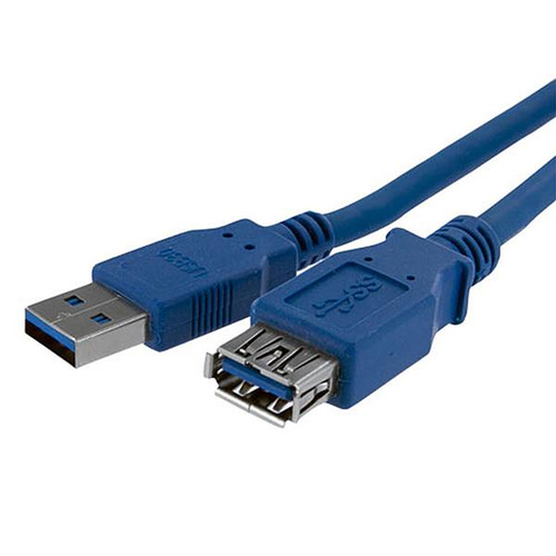 Cable Extensión USB Startech.com (USB3SEXT1M) 1 Metro, USB 3.0, USB Macho a Hembra USB, Color Azul