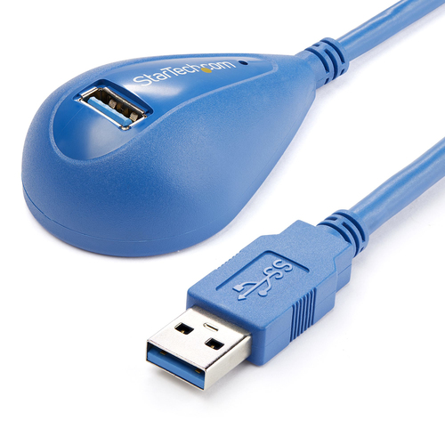 Extensor Startech.com 1.5 m, USB A a USB A, 5000 Mbit/s, Azul