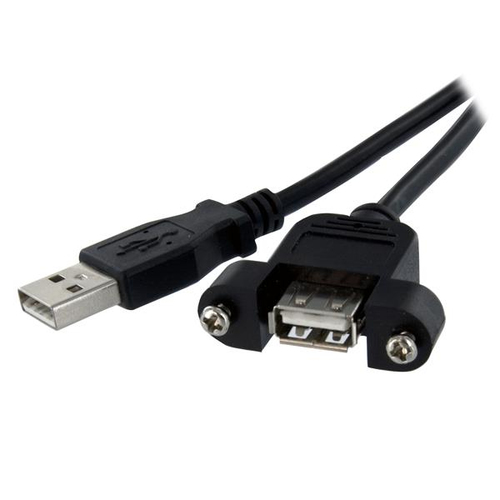 Extensor Startech.com 0.9 m, USB A a USB A, Negro
