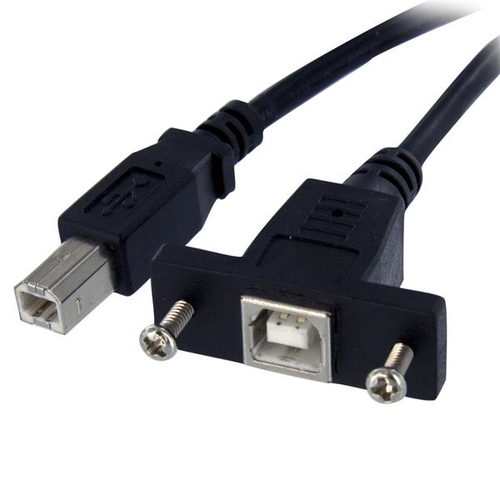 Extensor Startech.com 0.91 m, USB B a USB B, 480 Mbit/s, Negro