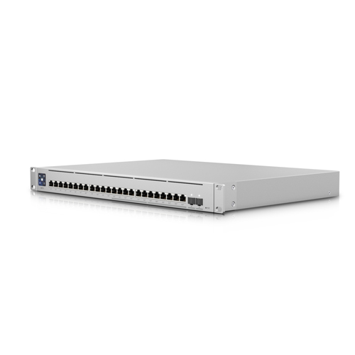 Switch Ubiquiti USW-ENTERPRISE-24-POE Gestionado, L3, RJ-45 24, Gigabit Ethernet (10/100/1000), (PoE +) 24, Plata