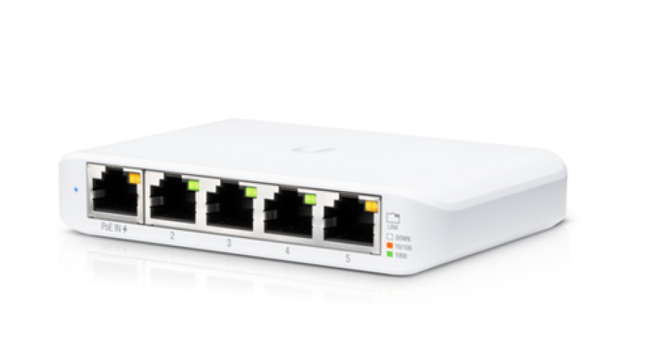Switch Ubiquiti Unifi Usw Flex Mini Gestionado, RJ-45 5, Gigabit Ethernet (10/100/1000), Blanco