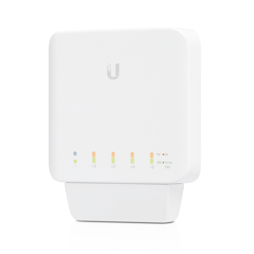 Switch Ubiquiti Unifi Usw?flex Gestionado, L2, RJ-45 5, Gigabit Ethernet (10/100/1000), 4 PoE, Blanco
