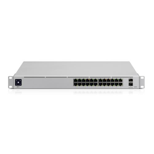 Switch Ubiquiti Unifi USW-PRO-24 Gestionado, L2/L3, RJ-45 24, Gigabit Ethernet (10/100/1000), Plata