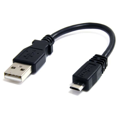 Cable Adaptador Startech, 15cm USB A Macho a Micro USB B Macho, para Teléfono Móvil Carga y Datos Negro, (UUSBHAUB6IN)