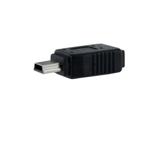 Adaptador Startech, USB Mini-b a USB Micro B, Macho/hembra, Color Negro
