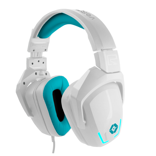 Audã­fonos Alã¡mbricos Vortred Cloud Pass Gaming 7.1 Canales USB Color Blanco