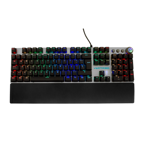 Teclado Gamer Mecanico Teclas Macro Programables Resistance Vortred V-930600
