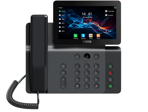 Teléfono IP Fanvil V66 Terminal con Conexión por Cable, PoE, 20 Líneas, Gris Oscuro