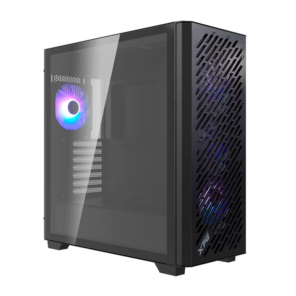 Gabinete XPG Valor Air Pro Mid-tower Soporta E-ATX/ATX/micro-ATX, 4 Vent Argb 120mm Incluidos, Negro