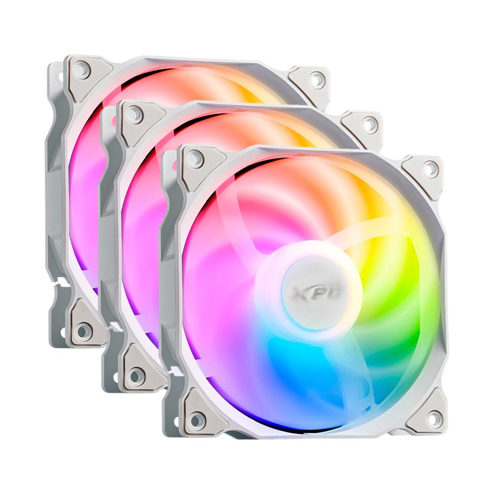 Kit 3 Ventiladores Thermaltake Vento 120 Argb Pwm 120mm Blanco