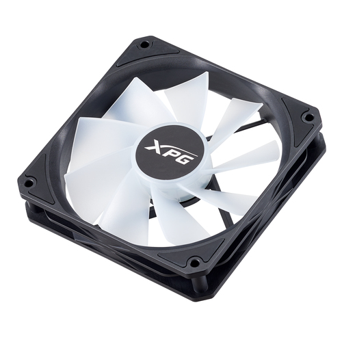 Ventilador XPG Vento R 120 Argb Pwm 12 cm, 1600 rpm, LED Multi, Negro, Pwm