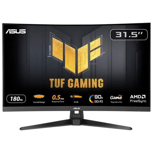Monitor Gamer Curvo Asus LCD 31.5", 180Hz, 1ms, Freesync, HDMI/DP, Bocinas Integradas, Negro