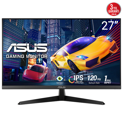 Monitor Asus VY279HGR LCD, 27", Full HD, IPS, 120 Hz, Negro