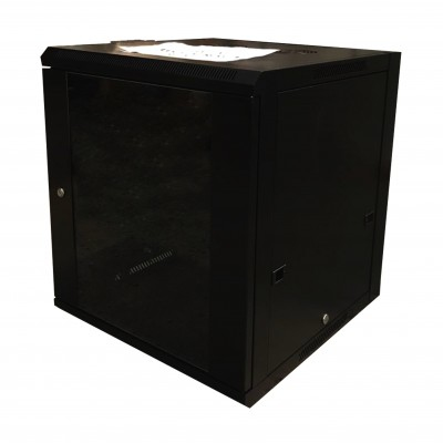 Rack Wam WC12UR-A Tipo Bastidor de Pared, Capacidad del Rack 12U, Spcc, Tamaño 48.3 cm (19"), Color Negro