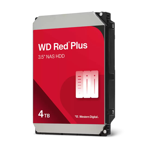 Disco Duro Western Digital Red Plus WD40EFZZ 3.5", 4 TB, Serial Ata III, 5400 rpm, Cache 128 MB