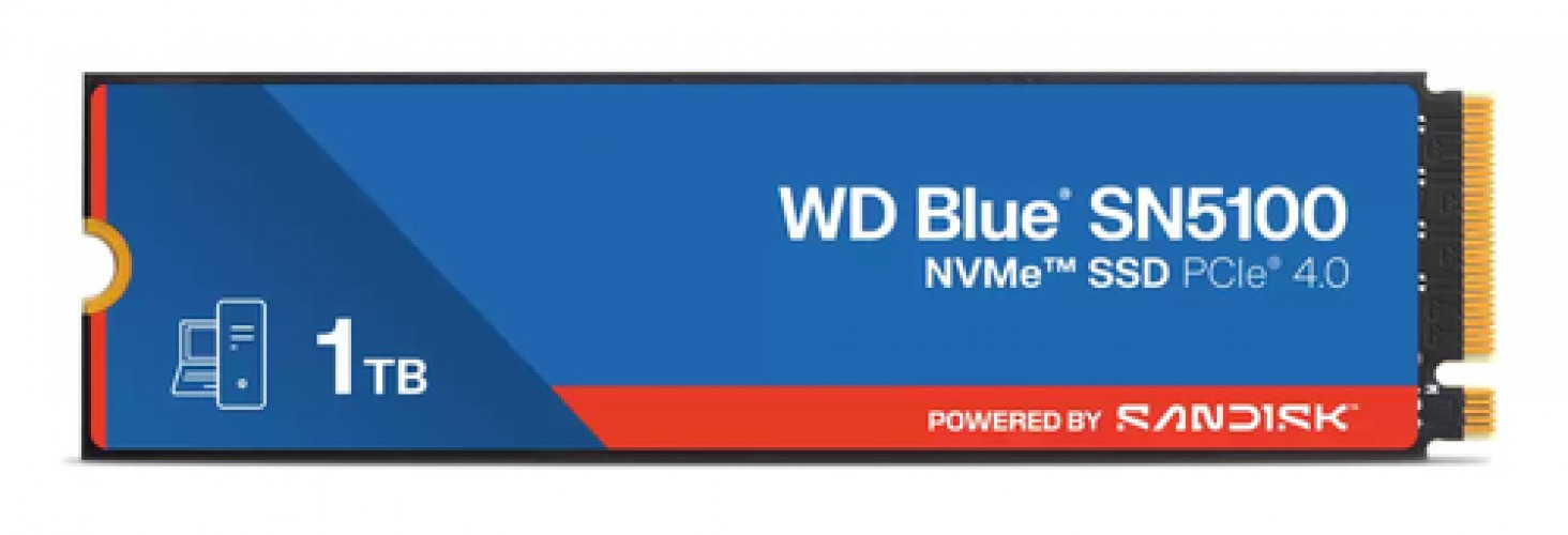 SSD Wd Blue SN5100 NVMe, 1TB, M.2, 6700 MB/s Escritura, 7100 MB/s Lectura, PCI Express 4.0