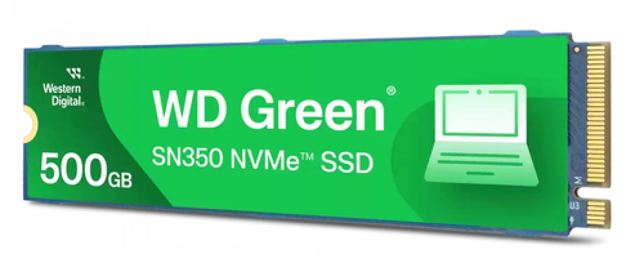 SSD Western Digital Green SN350 500GB, M.2, NVMe, PCI-e 3.0, Lectura 2400 MB/s, Escritura 1500 MB/s