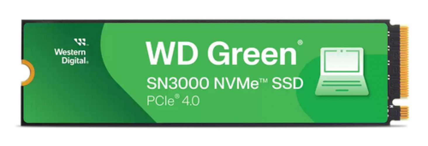 SSD Wd Green SN3000, 500GB, M.2, NVMe, 4100 MB/s Escritura, 5000 MB/s Lectura, PCI Express 4.0